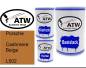 Preview: Porsche, Cashmere Beige, L502: 500ml Lackdose + 500ml Klarlack + 250ml Härter - Set, von ATW Autoteile West.